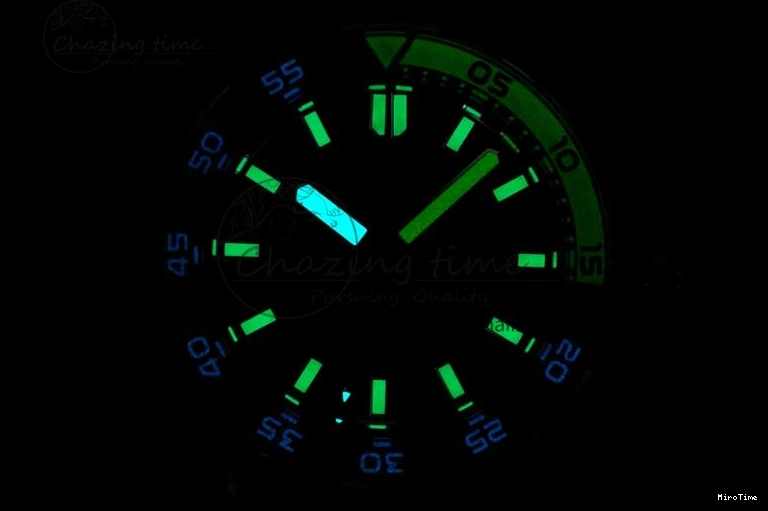 MIROTIME 0121 Bright Aquatimer Automatic SS RSF 1:1 Best Edition Black Yellow Dial on Black Rubber Strap A 7068